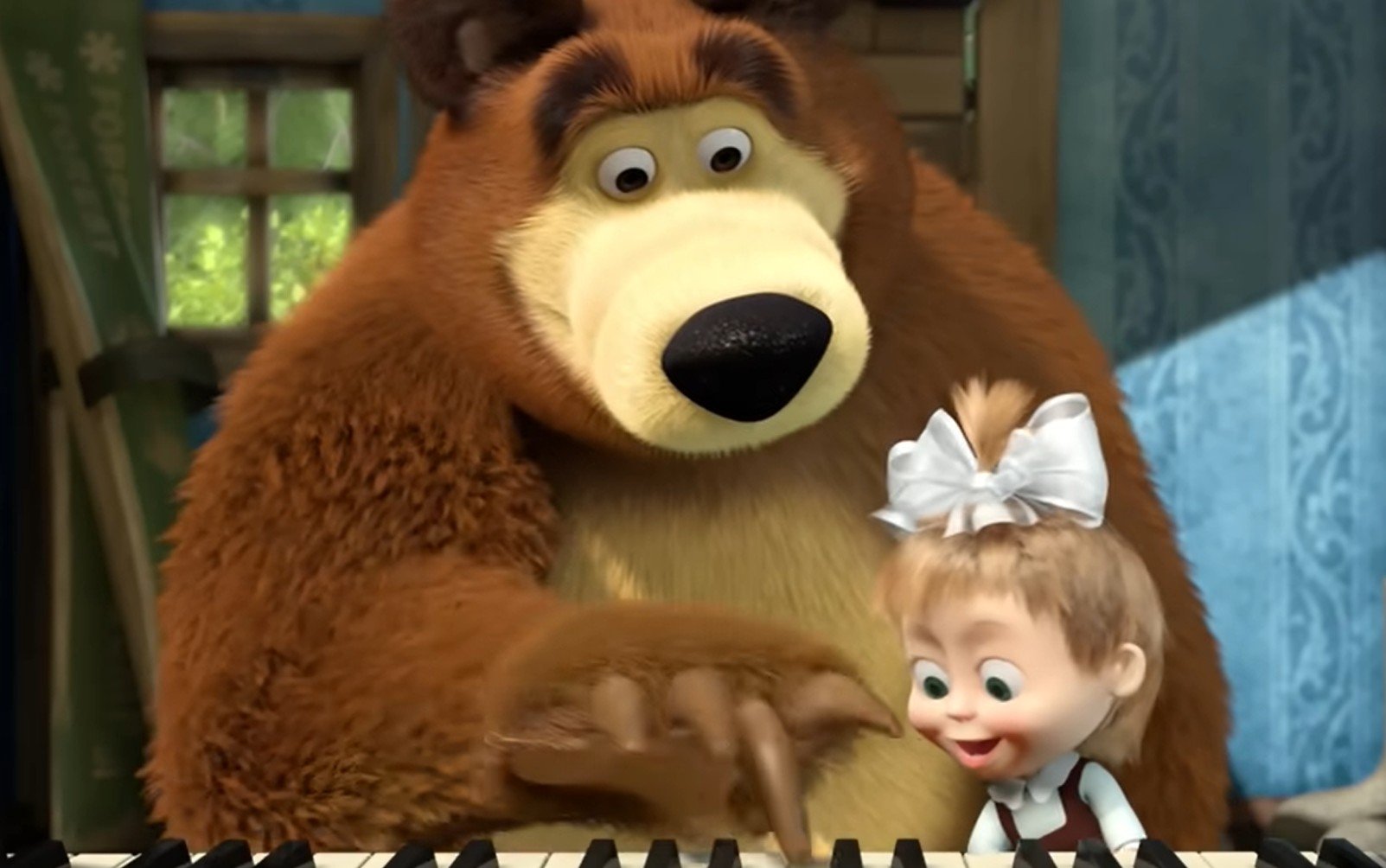 masha e orso lezioni di piano